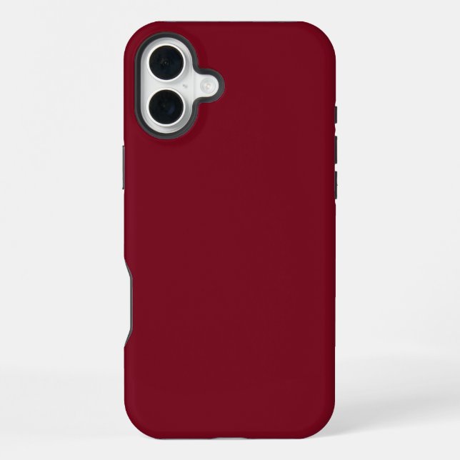 Solid Aesthetic Maroon Colour iPhone Case (Back)