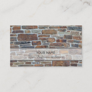 Solid ancient brickwall business card