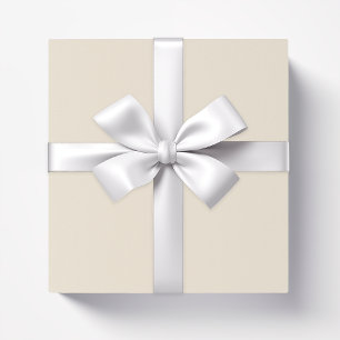 Solid antique white light beige wrapping paper