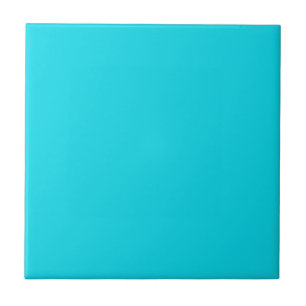 Solid Aqua Blue Ceramic Tile