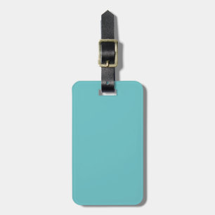 Solid Aqua Blue Pop of Colour Luggage Tag