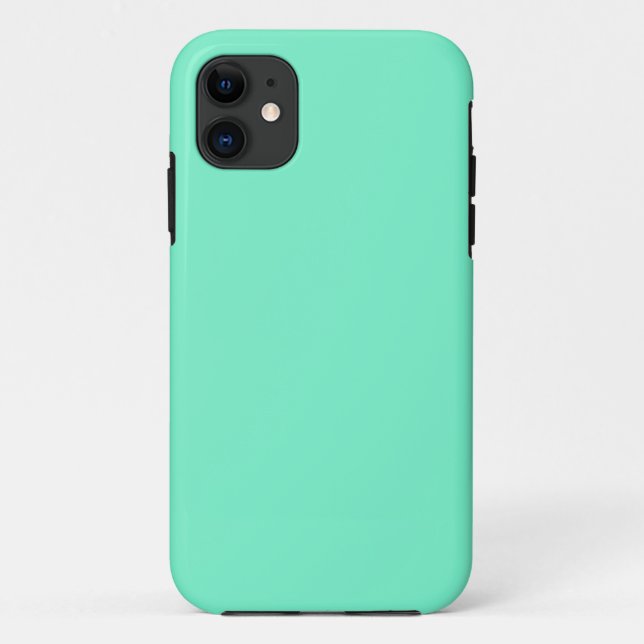 Solid aquamarine aqua mint Case-Mate iPhone case (Back)