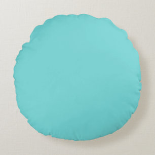 Solid Aquamarine Throw Pillow