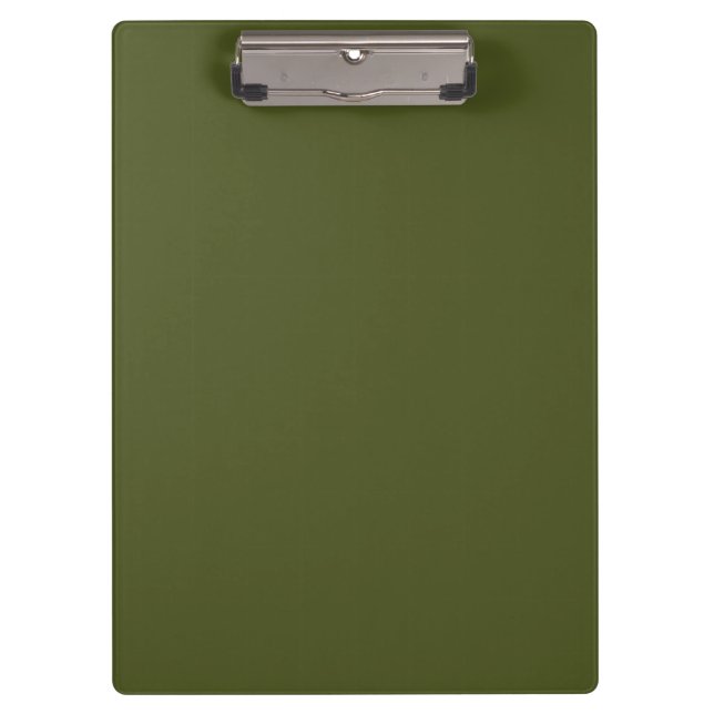 Solid Army Green Clipboard (Front)