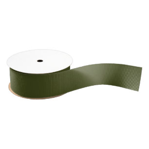 Solid Army Green Grosgrain Ribbon