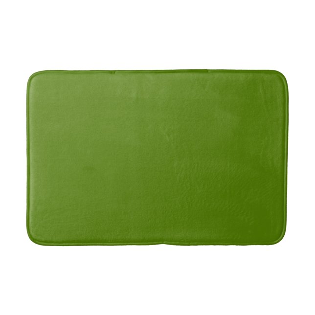 Solid Avocado Green Bath Mat (Front)