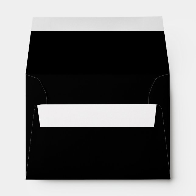 Solid Black A6 4x6 Inside Colour Envelopes (Back (Bottom))
