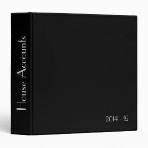 Solid Black Account Personal Binder
