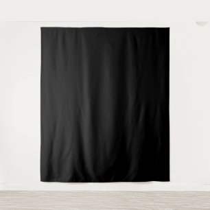 Solid black background screen backdrop tapestry