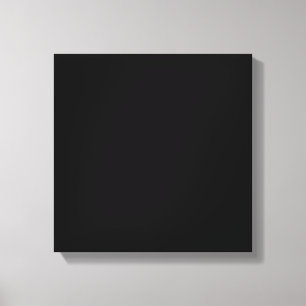 Solid Black Canvas Print