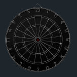 Solid Black Dartboard<br><div class="desc">Cool minimalist solid colour black board.

Designed in Washington State,  USA for your enjoyment. Thanks for supporting independent artists!</div>
