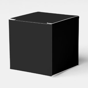 Solid Black Favor Box