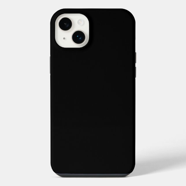 Solid Black iPhone Case (Back)