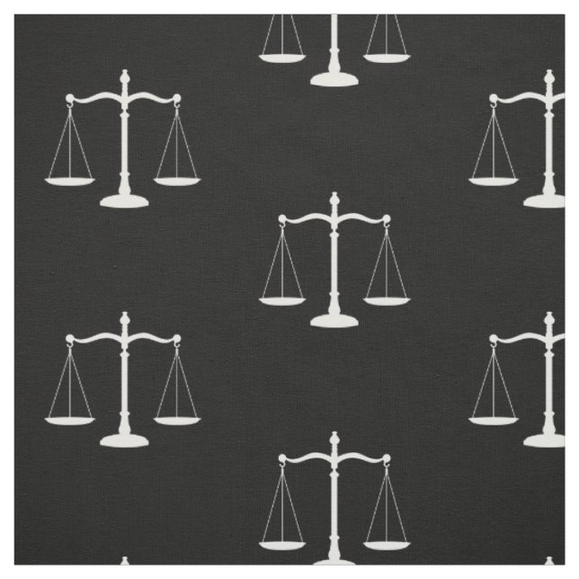 Solid Black Law Scales Fabric (Swatch)