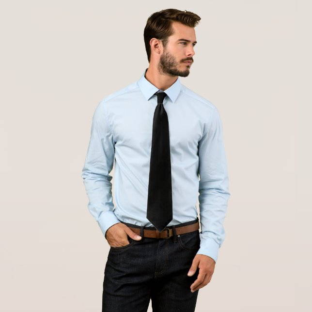 Solid Black Neck Tie (In Situ)