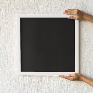 Solid Black Poster
