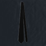 Solid Black Tie<br><div class="desc">Solid black neck tie for graduations,  birthdays,  weddings and more.</div>