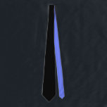 Solid Black with Periwinkle Neck Tie<br><div class="desc">Here is a cool black tie with a surprise pop of colour on the back.

Designed in beautiful Washington state,  USA,  by an independent freelance artist (Whoopsidoodle) for your enjoyment.</div>