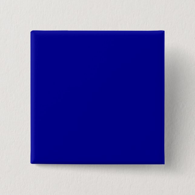 Solid Blue Background Web Colour 000099 2 Inch Square Button (Front)