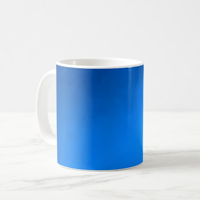 Solid Blue Coffee Mug (Front Left)