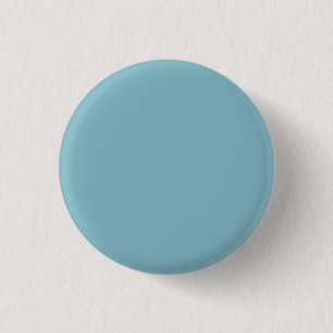 Solid Blue Pastel Tone Minimalist Professional 1 Inch Round Button