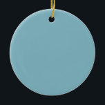 Solid Blue Pastel Tone Minimalist Professional Ceramic Ornament<br><div class="desc">Extremely aesthetic,  simple and professional design in pastel colour.</div>