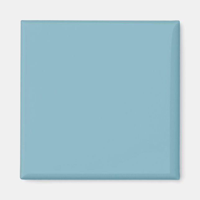 Solid Blue Pastel Tone Minimalist Professional Magnet (Front)