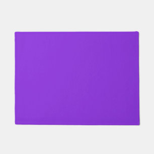 Solid Blue Purple Minimalist Plain Modern Doormat