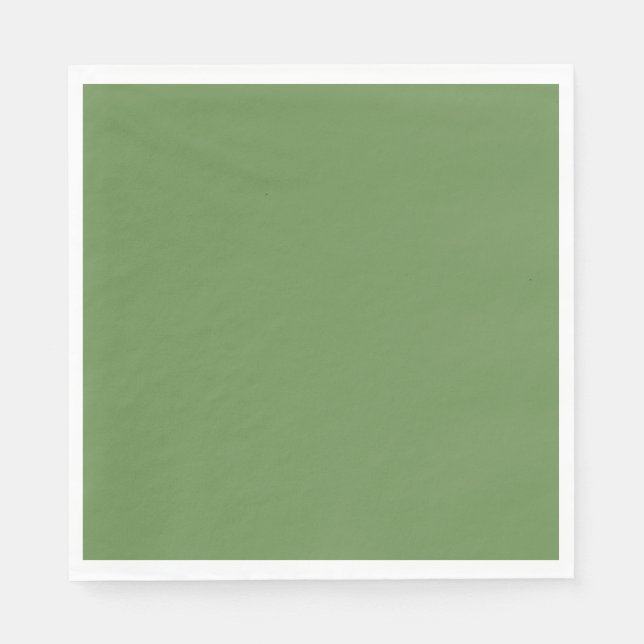 Solid Boston fern rustic green Napkin (Front)