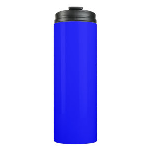 Solid Bright Blue Colour Minimalist Plain Thermal Tumbler