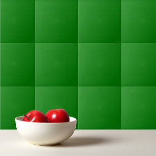 Solid bright green tile