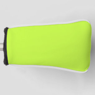 Solid bright lime light green golf head cover