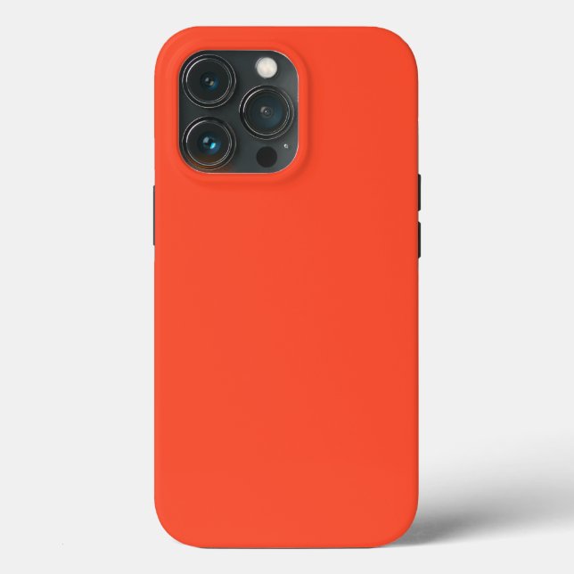 Solid bright red orange Case-Mate iPhone case (Back)