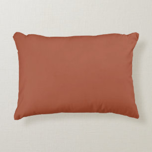 Solid Burnt Orange  Accent Pillow