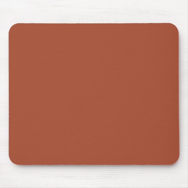 Solid Burnt Orange  Mouse Pad (Front)