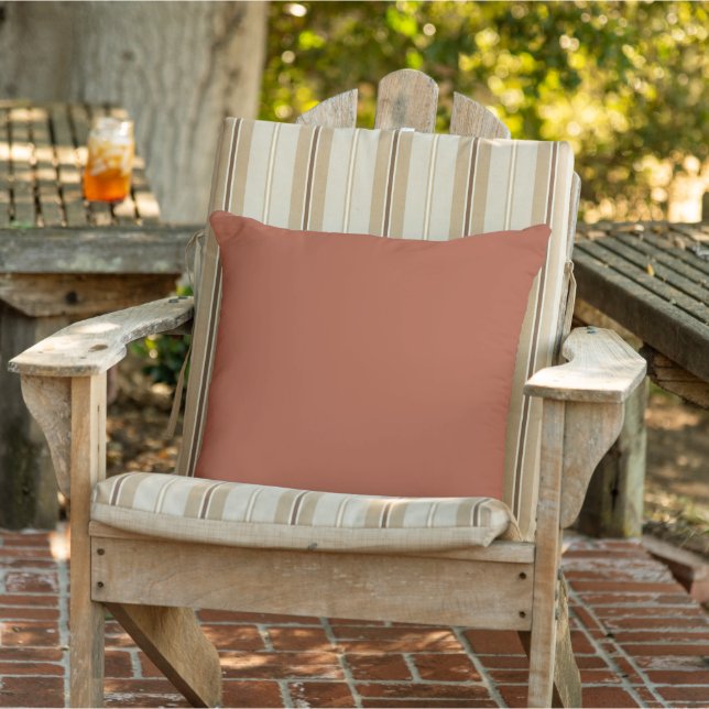 Solid Burnt Orange  Outdoor Pillow (Chair)
