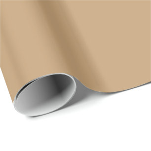 Solid Camel Brown Wrapping Paper