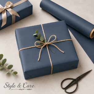 Solid Charcoal Colour Wrapping Paper