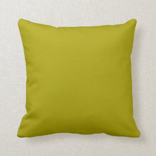 Solid Chartreuse Green Pop of Colour Throw Pillow