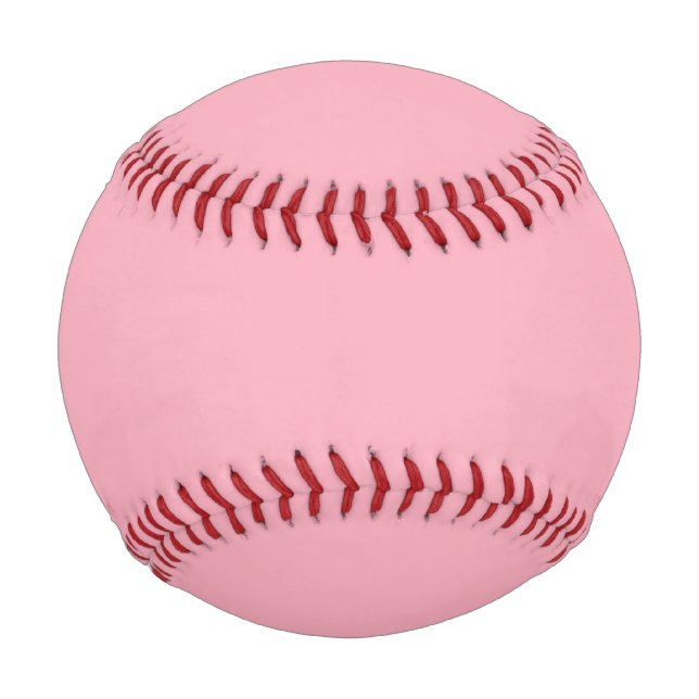 Solid cherry blossom pink baseball (Front)