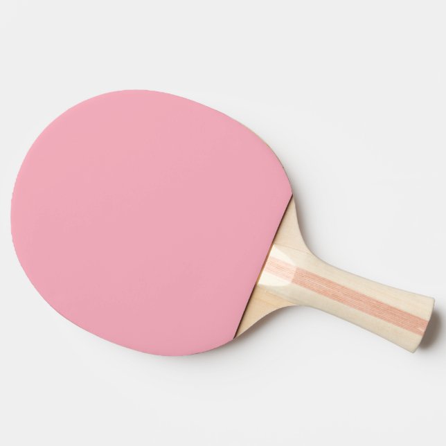 Solid cherry blossom pink ping pong paddle (Side)