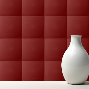 Solid cherry red tile