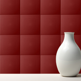 Solid cherry red tile
