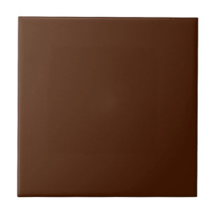 Solid Chocolate Brown Ceramic Tile