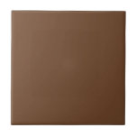 Solid Chocolate Brown Ceramic Tile 3<br><div class="desc">Ceramic Tile with a solid Chocolate Brown background ready for you to use as is or to customize with your own images or text.</div>