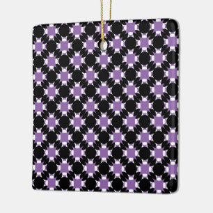Solid Circle Cross by Kenneth Yoncich Ceramic Ornament