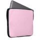 Solid classic rose laptop sleeve (Front Right)