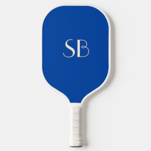 Solid Cobalt Blue Monogram Pickleball Paddle