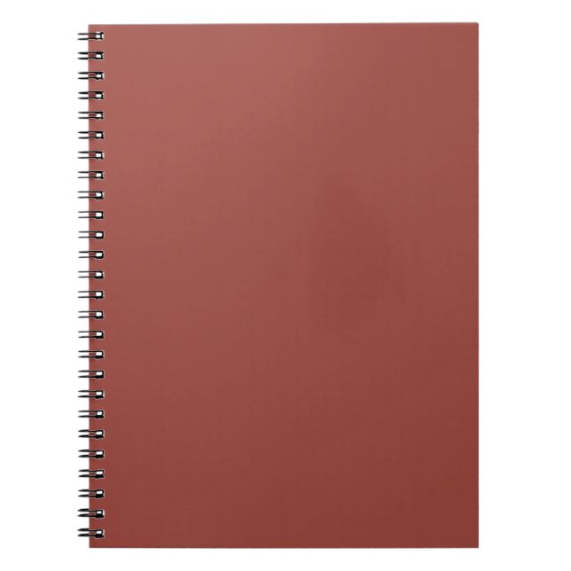Solid Cognac Colour Minimalist Plain Modern Notebook (Front)
