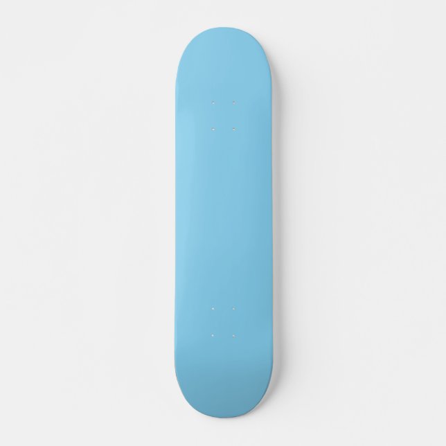 Solid color arctic blue skateboard (Front)